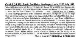2006 Rockwell The 1948 Australians (Tobacco Size) #8 Fourth Test Match,Headingly,Leeds Back
