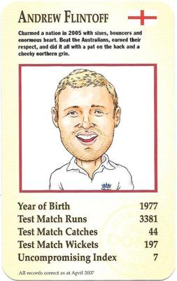 2007 Marston's Brewery Cricket Club #NNO Andrew Flintoff Front