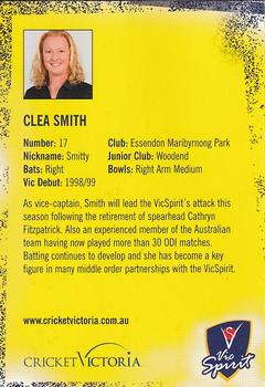 2007-08 Cricket Victoria #NNO Clea Smith Back