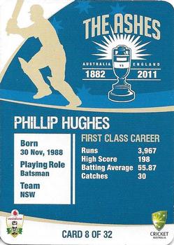 2010-11 Cricket Australia The Ashes 1882-2011 #8 Phillip Hughes Back