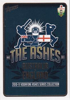 2010-11 Select Cricket The Ashes Limited Release #1 The Ashes Front