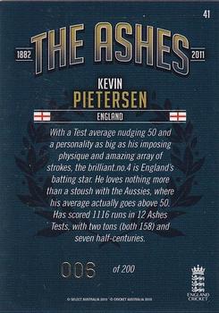 2010-11 Select Cricket The Ashes Limited Release #41 Kevin Pietersen Back