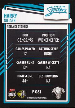 2021-22 TLA Traders Cricket Australia - Silver #P 061 Harry Nielsen Back