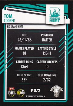 2021-22 TLA Traders Cricket Australia - Silver #P 072 Tom Cooper Back