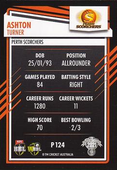 2021-22 TLA Traders Cricket Australia - Silver #P 124 Ashton Turner Back