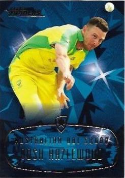 2021-22 TLA Traders Cricket Australia - Mojo Sapphire #MS21 Josh Hazlewood Front