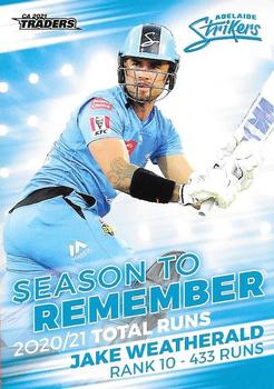 2021-22 TLA Traders Cricket Australia - Season to Remember #STR 10 Jake Weatherald Front