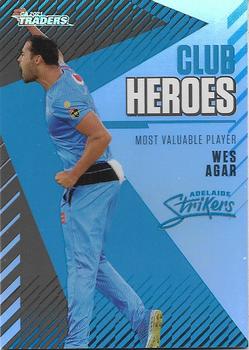 2021-22 TLA Traders Cricket Australia - Club Heroes #CH 01 Wes Agar Front
