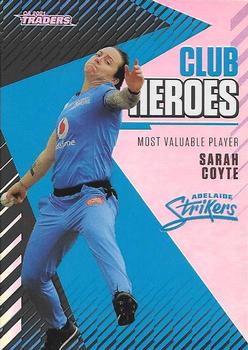 2021-22 TLA Traders Cricket Australia - Club Heroes #CH 02 Sarah Coyte Front