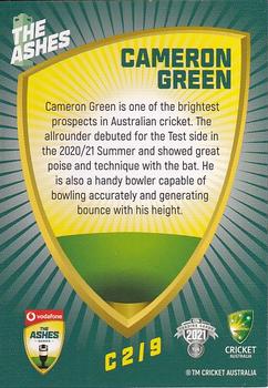 2021-22 TLA Traders Cricket Australia - Ashes Caricatures #C2 Cameron Green Back