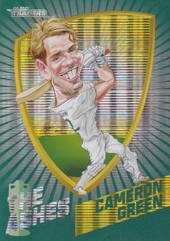 2021-22 TLA Traders Cricket Australia - Ashes Caricatures #C2 Cameron Green Front