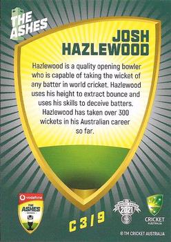 2021-22 TLA Traders Cricket Australia - Ashes Caricatures #C3 Josh Hazlewood Back