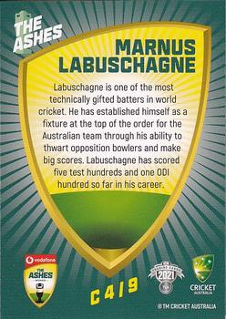 2021-22 TLA Traders Cricket Australia - Ashes Caricatures #C4 Marnus Labuschagne Back