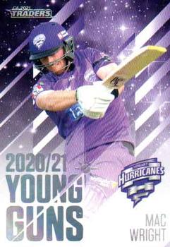 2021-22 TLA Traders Cricket Australia - Young Guns White #YG 07 Mac Wright Front