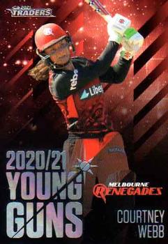 2021-22 TLA Traders Cricket Australia - Young Guns Black #YGB10 Courtney Webb Front