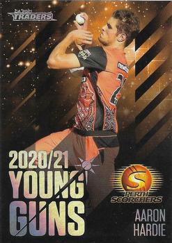2021-22 TLA Traders Cricket Australia - Young Guns Black #YGB13 Aaron Hardie Front