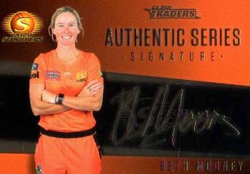 2021-22 TLA Traders Cricket Australia - Authentic Series Signatures Gold Foil #AS 7 Beth Mooney Front