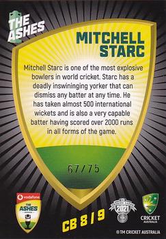 2021-22 TLA Traders Cricket Australia - Ashes Caricatures Black #CB8 Mitchell Starc Back