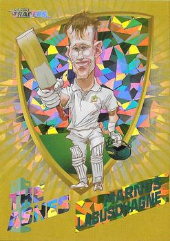 2021-22 TLA Traders Cricket Australia - Ashes Caricatures Gold #CGO 4 Marnus Labuschagne Front