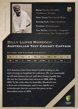 2011-12 SEP Australian Cricket Test Captains #02 W.L. Murdoch Back