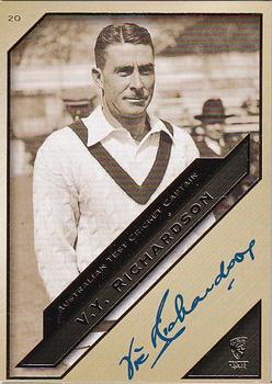 2011-12 SEP Australian Cricket Test Captains #20 V.Y. Richardson Front