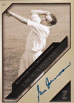 2011-12 SEP Australian Cricket Test Captains #25 I.W.G. Johnson Front