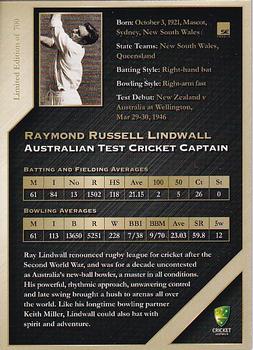 2011-12 SEP Australian Cricket Test Captains #26 R.R. Lindwall Back