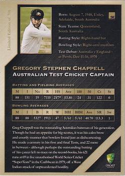 2011-12 SEP Australian Cricket Test Captains #35 G.S. Chappell Back