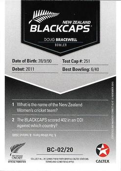 2015-16 Caltex New Zealand Blackcaps #BC-02/20 Doug Bracewell Back