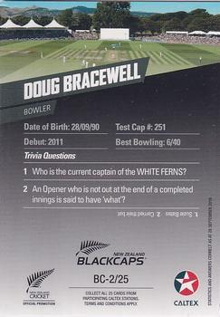 2016-17 Caltex New Zealand Blackcaps #BC-2/25 Doug Bracewell Back