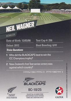 2016-17 Caltex New Zealand Blackcaps #BC-18/25 Neil Wagner Back