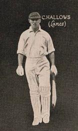 1928 Australian Licorice English Cricketers (Blue Back) #NNO Charlie Hallows Front