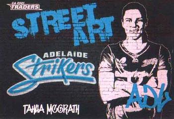 2021-22 TLA Traders Cricket Australia - Street Art Black #SABK 03 Tahlia McGrath Front