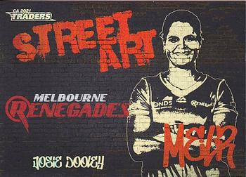 2021-22 TLA Traders Cricket Australia - Street Art Black #SABK 09 Josie Dooley Front