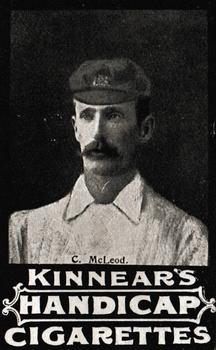 1899 Kinnear's Handicap Australian Cricketers #NNO Charles McLeod Front