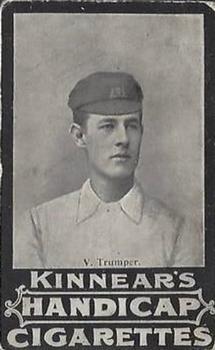 1899 Kinnear Australian Cricketers #NNO Victor Trumper Front