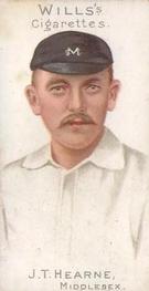 1901 Wills's Cricketer Series (Plain Backs) #7 J.T. Hearne Front