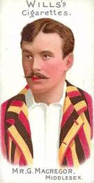 1901 Wills's Cricketer Series (Plain Backs) #8 Gregor Macregor Front