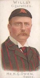1901 Wills's Cricketer Series (Plain Backs) #17 Hugh Owen Front
