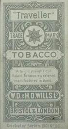 1901 Wills's Cricketer Series (Plain Backs) #26 Bill Lockwood Back