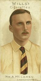 1901 Wills's Cricketer Series (Plain Backs) #42 Archie MacLaren Front