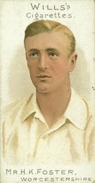 1901 Wills's Cricketer Series (Plain Backs) #48 Harry Foster Front