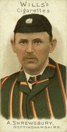 1901 Wills's Cricketer Series (Plain Backs) #49 Arthur Shrewsbury Front
