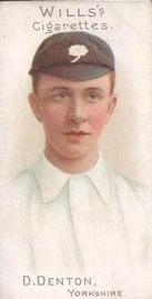1901 Wills's Cricketer Series (Vignettes) #2 David Denton Front