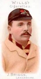 1901 Wills's Cricketer Series (Vignettes) #3 Johnny Briggs Front