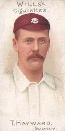 1901 Wills's Cricketer Series (Vignettes) #4 Tom Hayward Front