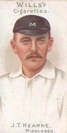 1901 Wills's Cricketer Series (Vignettes) #7 J.T. Hearne Front