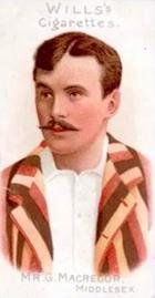 1901 Wills's Cricketer Series (Vignettes) #8 Gregor MacGregor Front