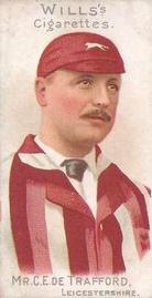 1901 Wills's Cricketer Series (Vignettes) #11 Charles de Trafford Front
