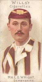 1901 Wills's Cricketer Series (Vignettes) #12 Levi Wright Front